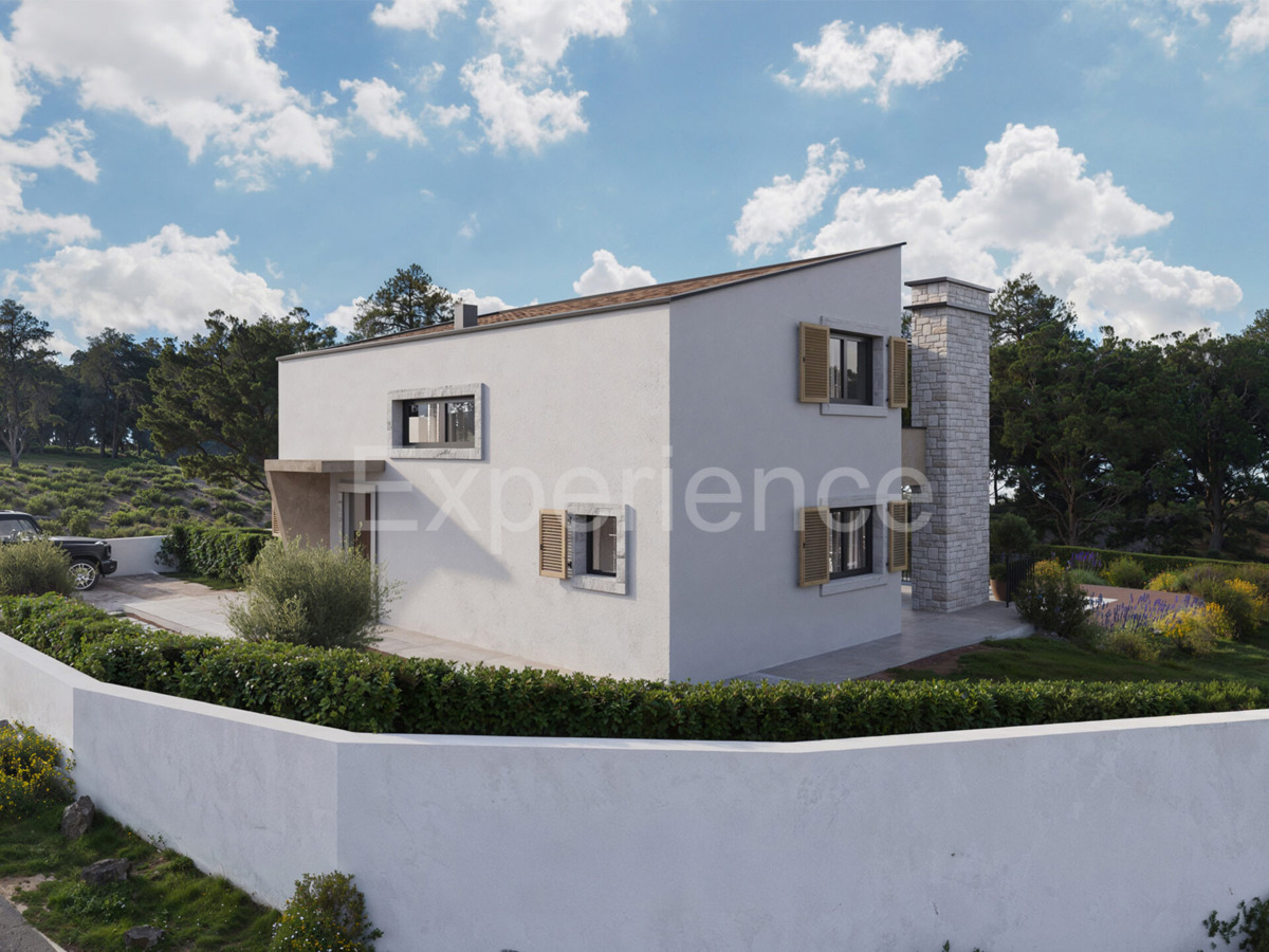 ISTRIA, Visinada: Elegante villa moderna nella fase di costruzione ROH-BAU!