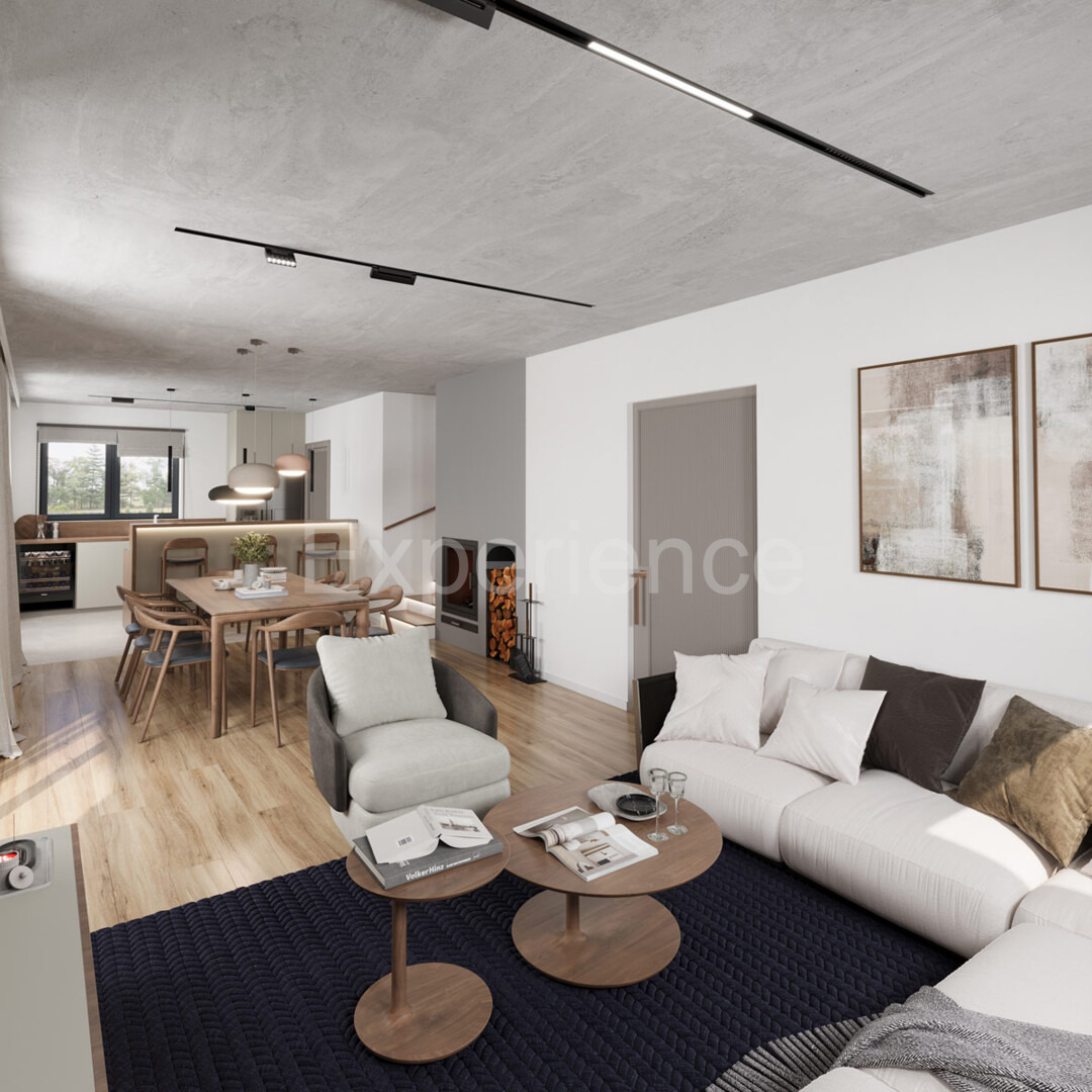 ISTRIA, Visinada: Elegante villa moderna nella fase di costruzione ROH-BAU!