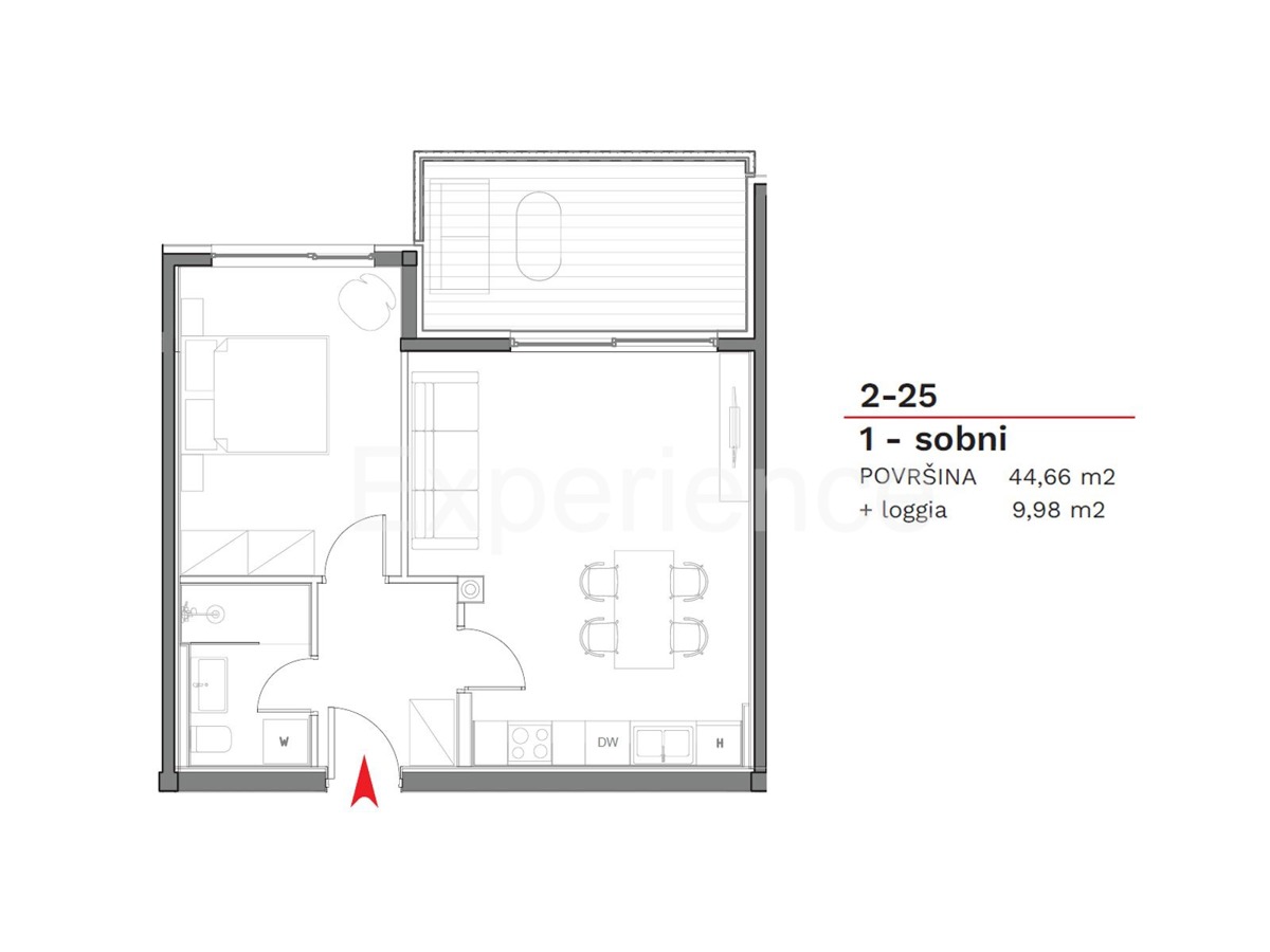 ISTRIA, Umago - appartamento in un nuovo edificio con ampio balcone, 2. piano, ASCENSORE