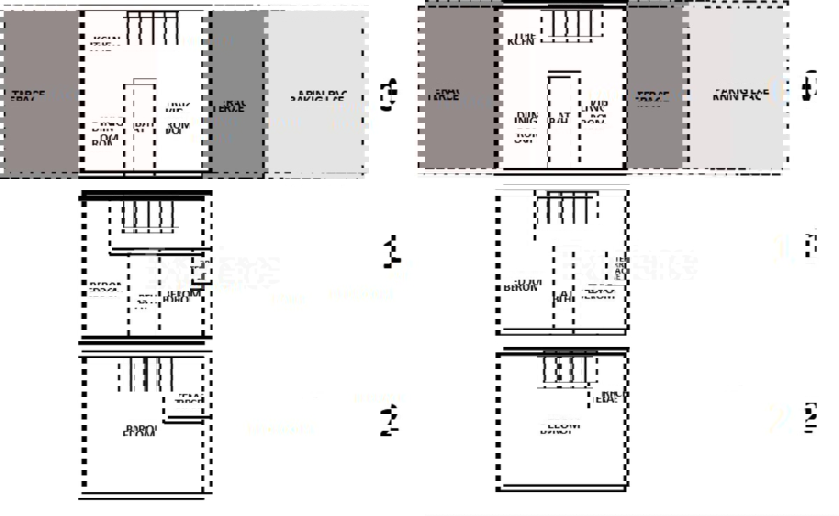 ISTRIA, vicino a Parenzo – a circa 1 km dal mare, casa bifamiliare con giardino!