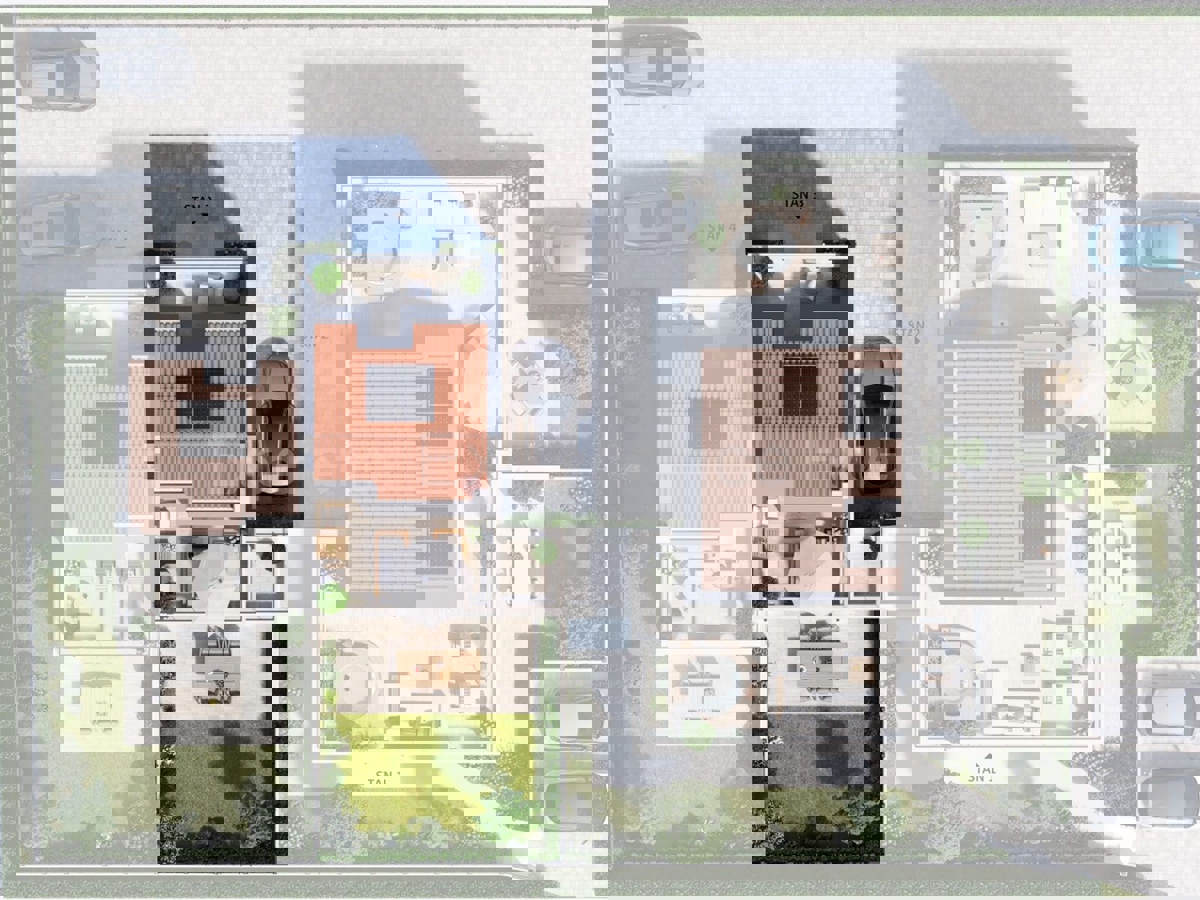 ISTRIA, Parenzo - a soli 2 km dal mare, casa di nuova costruzione con PISCINA!