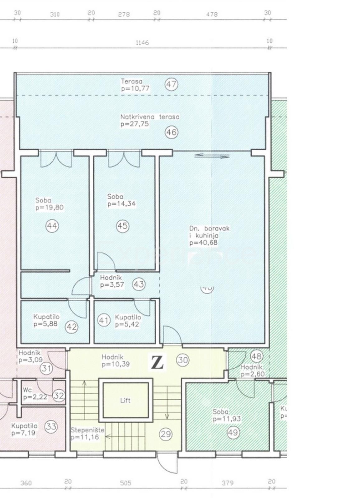 Crveni vrh - appartamento con spaziosa terrazza, VISTA MARE!