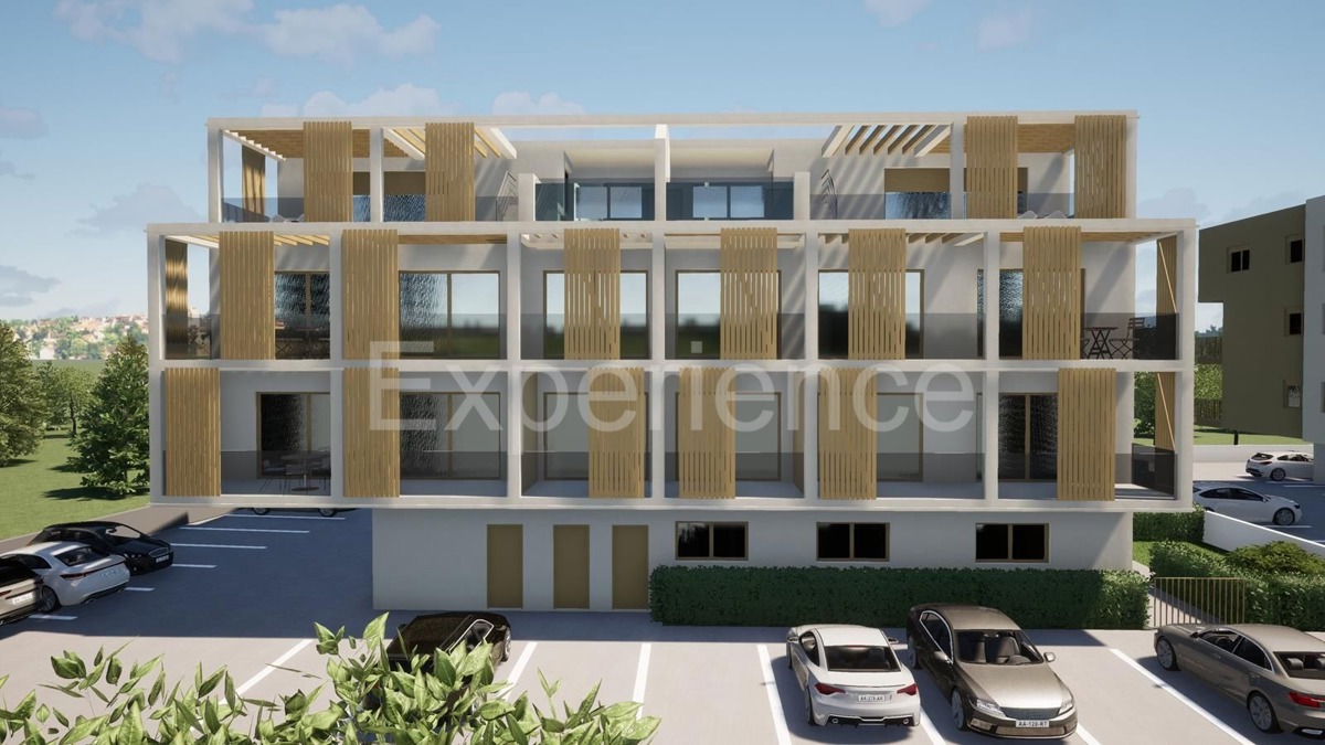 ISTRIA, Tar – appartamento in un nuovo edificio con un spazioso terrazzo, 2. piano