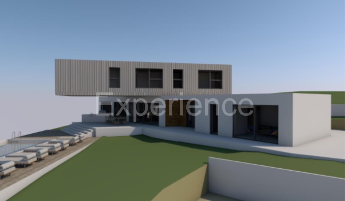 Buzet: Terreno edificabile con progetto di una VILLA DI LUSSO e campo da tennis