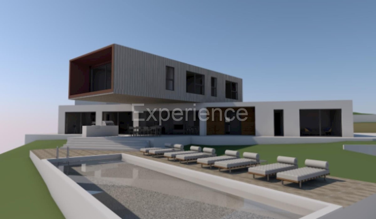 Buzet: Terreno edificabile con progetto di una VILLA DI LUSSO e campo da tennis