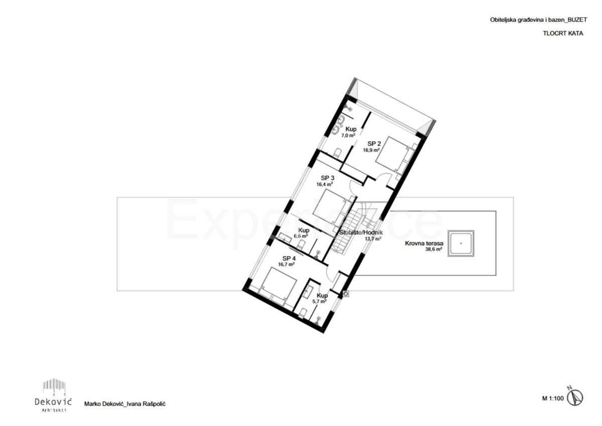 Buzet: Terreno edificabile con progetto di una VILLA DI LUSSO e campo da tennis