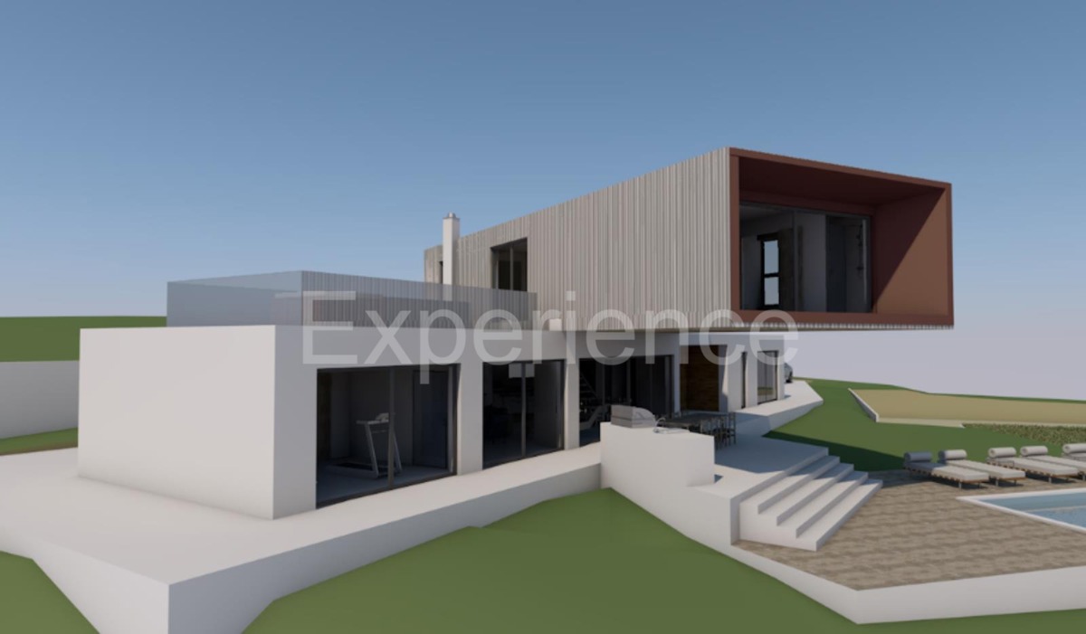 Buzet: Terreno edificabile con progetto di una VILLA DI LUSSO e campo da tennis