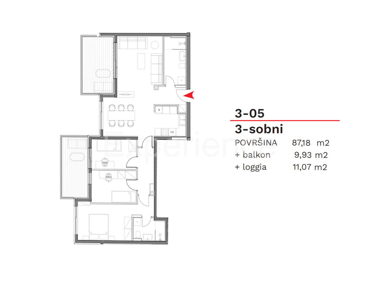 ISTRIA, Umago - appartamento in un nuovo edificio, 3 camere da letto, 3. piano, ASCENSORE, garage!