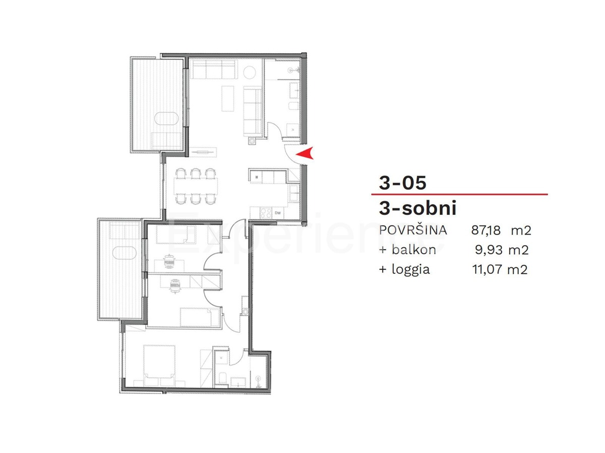 ISTRIA, Umago - appartamento in un nuovo edificio, 3 camere da letto, 3. piano, ASCENSORE, garage!