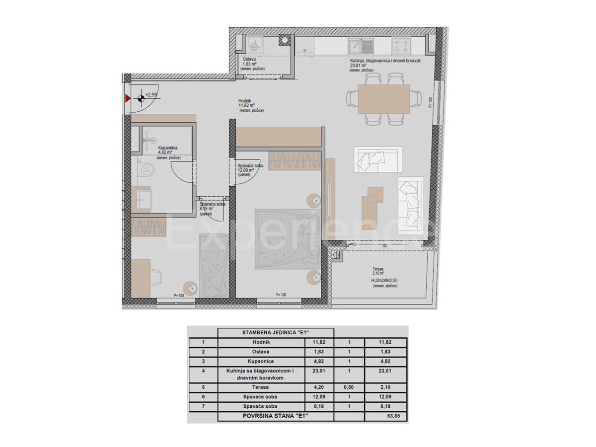 ISTRIA, Parenzo – cca. 1.300 m dal mare, appartamento al 1. piano dell'edificio, ASCENSORE