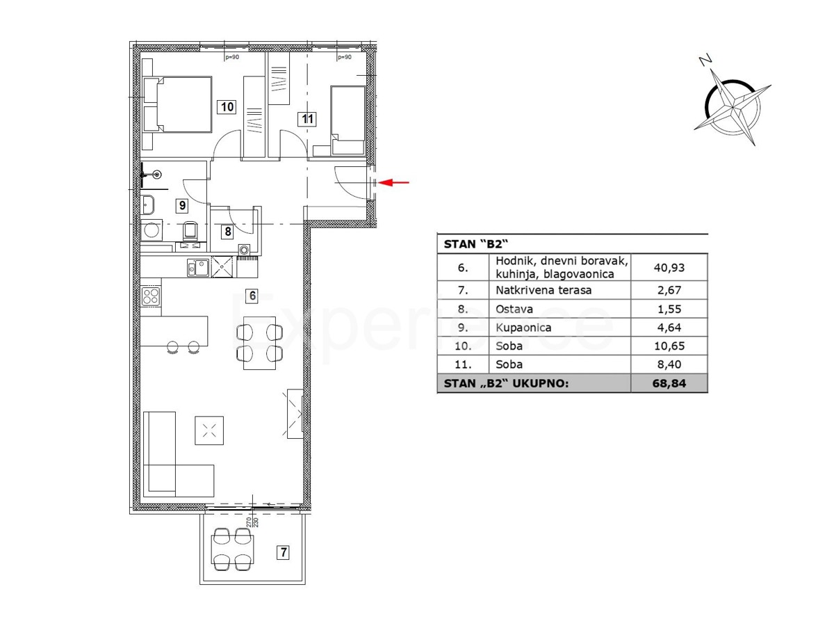 Vabriga - appartamento in un nuovo edificio, 2. piano, ASCENSORE!