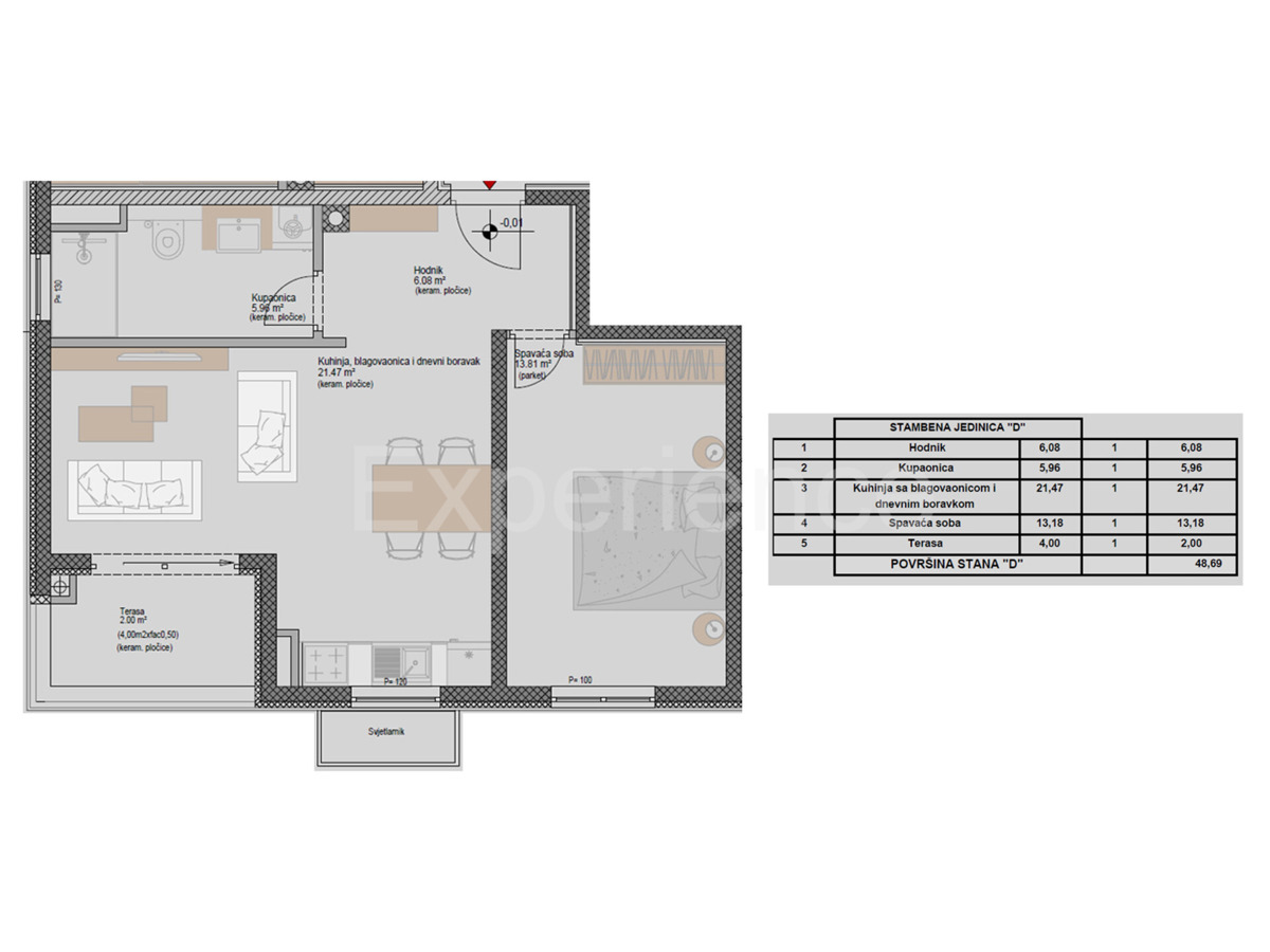 ISTRIA, Parenzo - cca. 1.300 m m dal mare, appartamento al piano terra dell'edificio