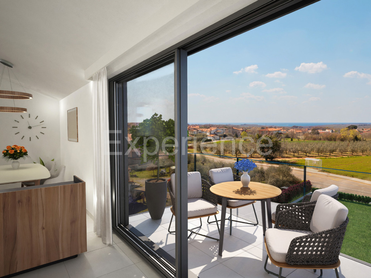 ISTRIA, vicino a Parenzo - appartamento in un nuovo edificio con VISTA MARE!