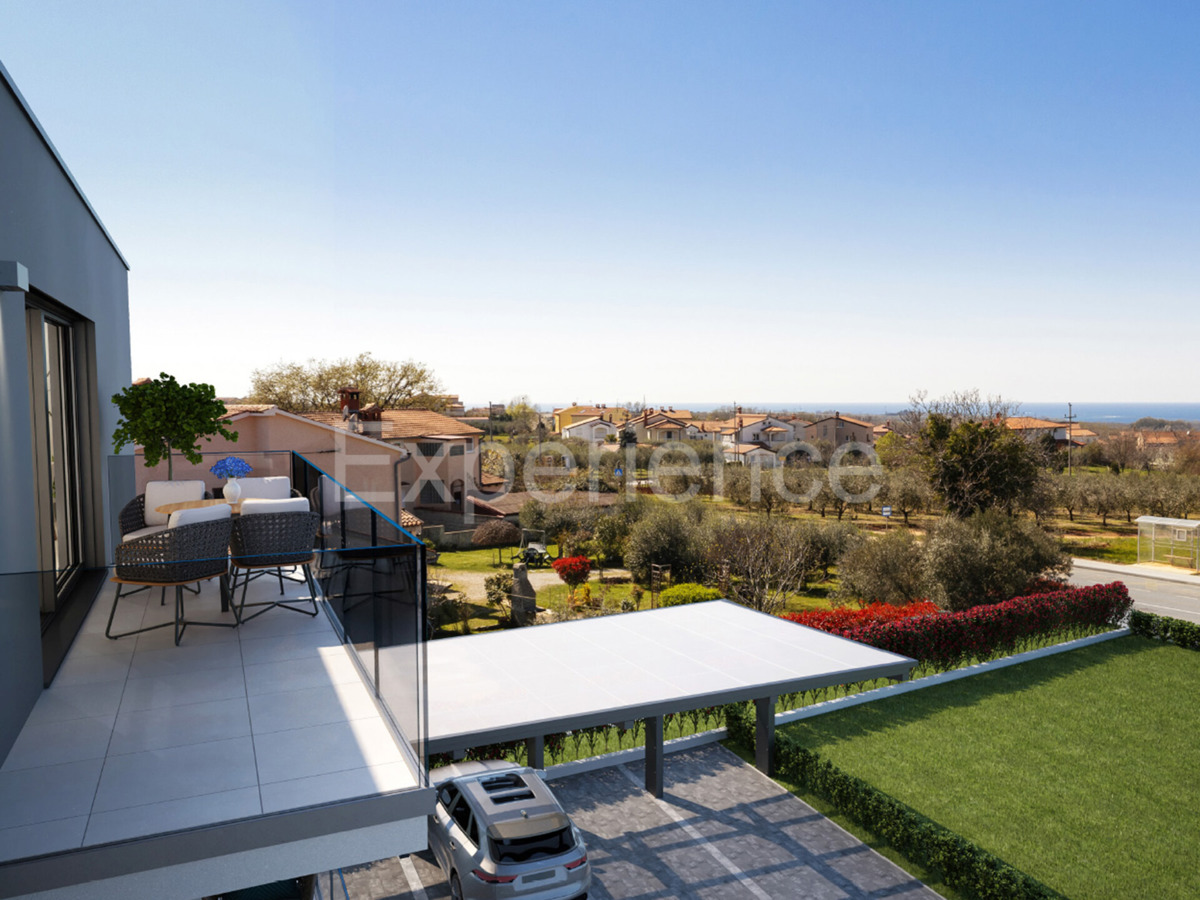 ISTRIA, vicino a Parenzo - appartamento in un nuovo edificio con VISTA MARE!