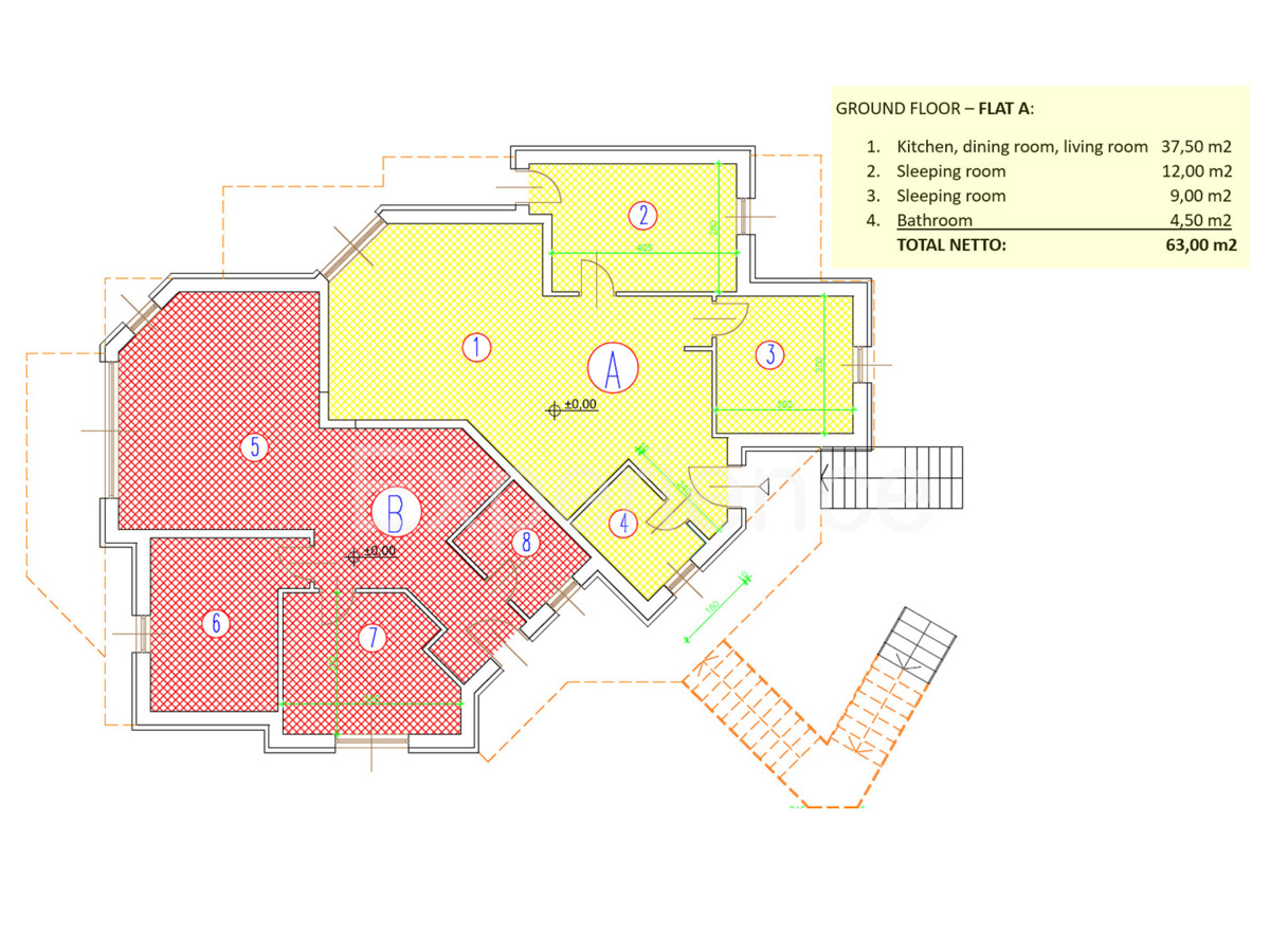 Savudrija – 500 m dalla spiaggia, appartamento al piano terra con giardino e garage!