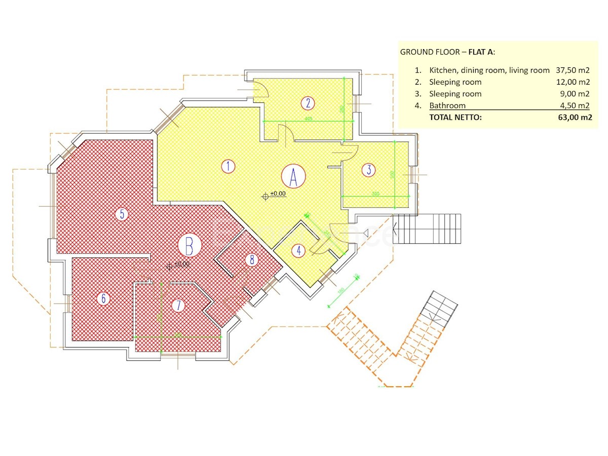 Savudrija – 500 m dalla spiaggia, appartamento al piano terra con giardino e garage!