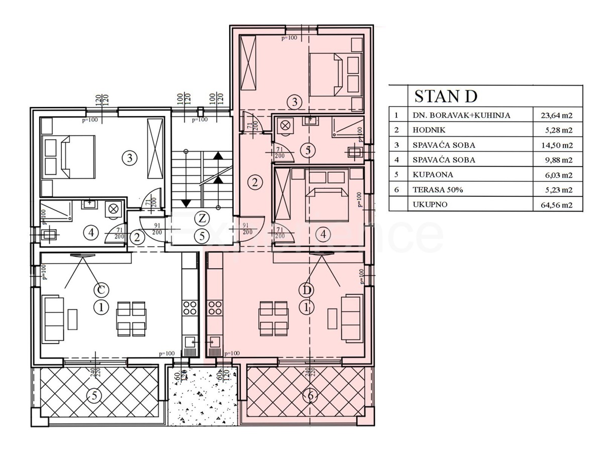 Trilocale con terrazza coperta – Vicino a Parenzo, 9 km