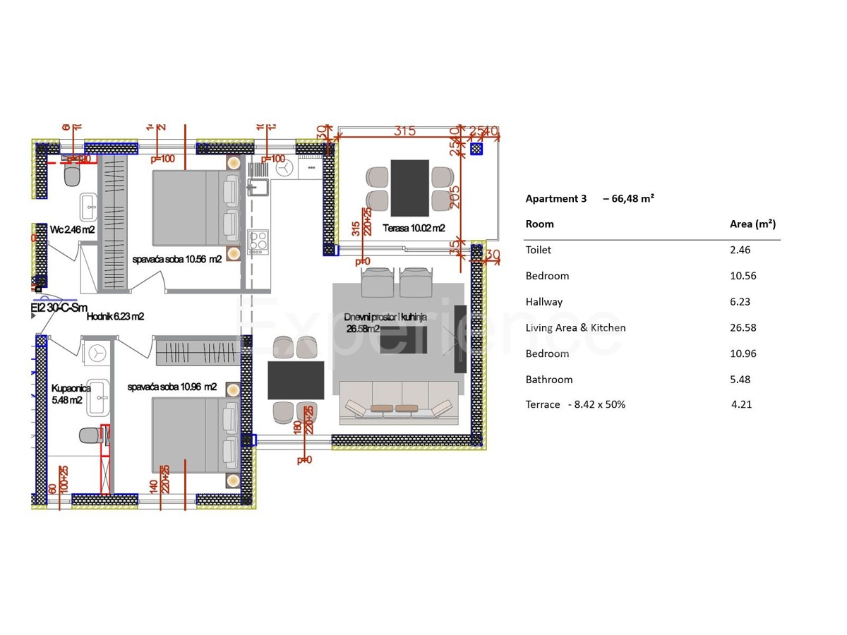 Vicino a Parenzo - a circa 1,8 km dal mare, appartamento in un nuovo edificio, deposito, ASCENSORE!