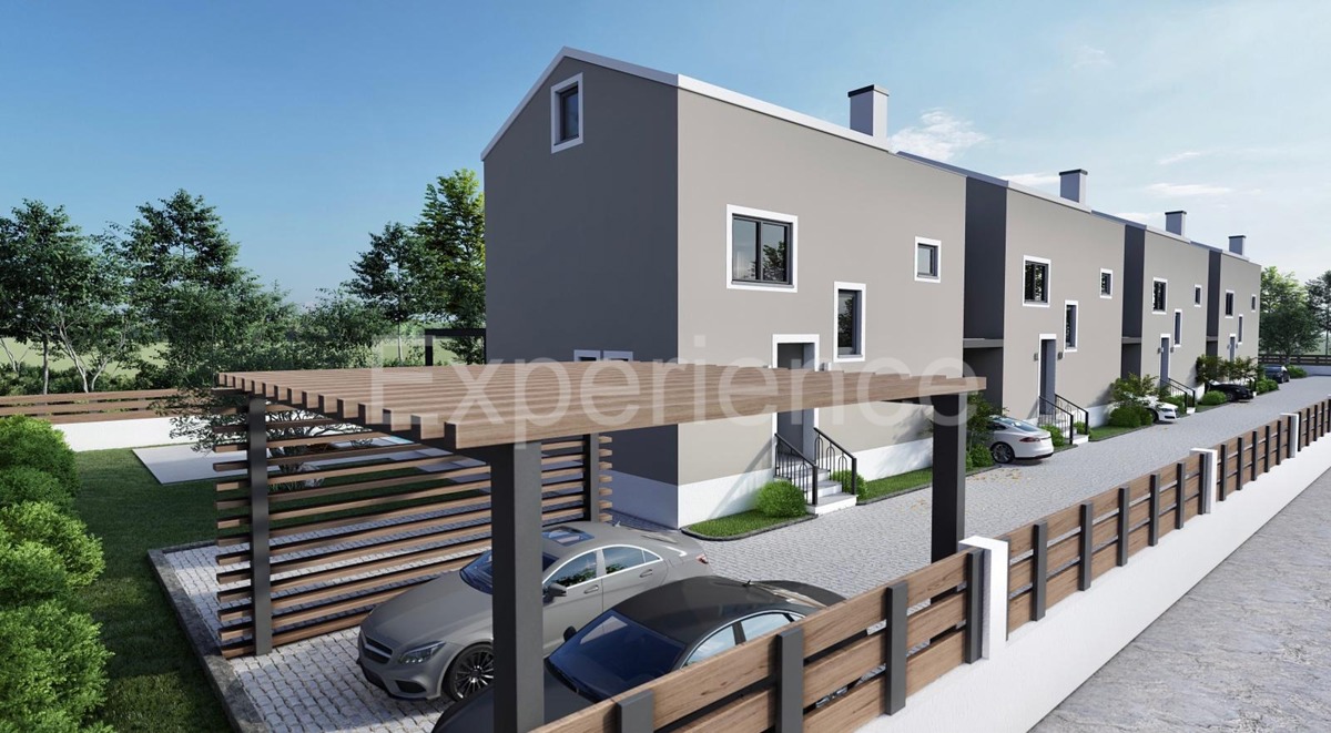 Parenzo - casa a schiera con piscina e terrazza, 4 camere da letto