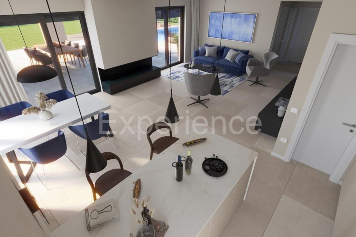 Parenzo - casa a schiera con piscina e terrazza, 4 camere da letto