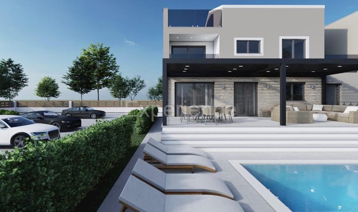 Parenzo, casa a schiera con piscina e terrazza, 4 camere, 11 km mare
