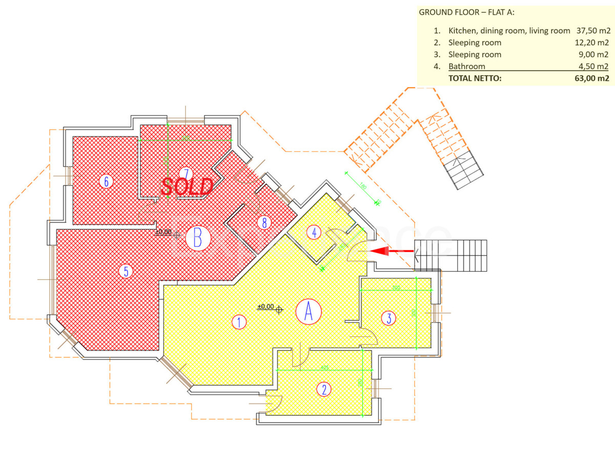 Savudrija – 500 m dalla spiaggia, appartamento al piano terra con giardino e garage!