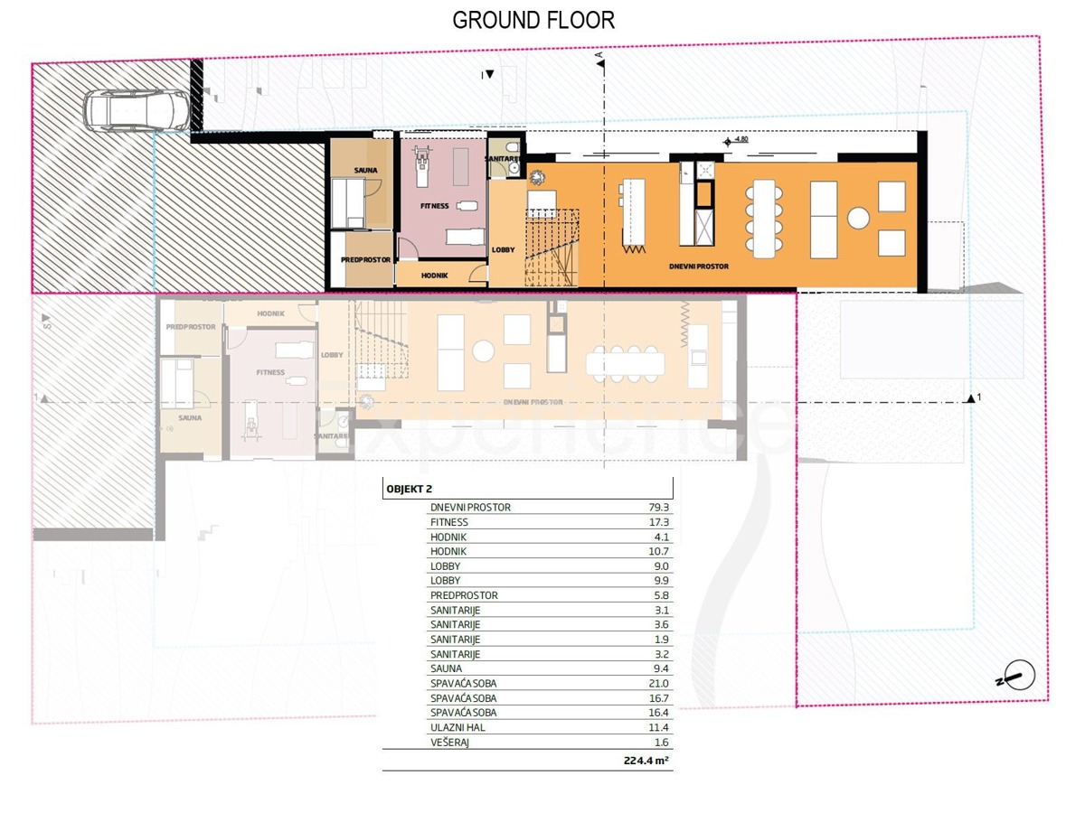 Kaštelir - terreno edificabile con VISTA MARE, permesso di costruire ottenuto