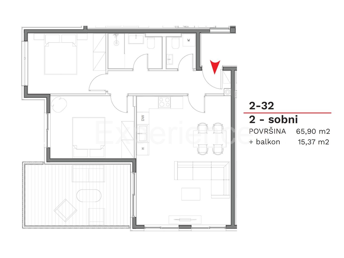 ISTRIA, Umago - appartamento in un nuovo edificio con garage, 2. piano, ASCENSORE!