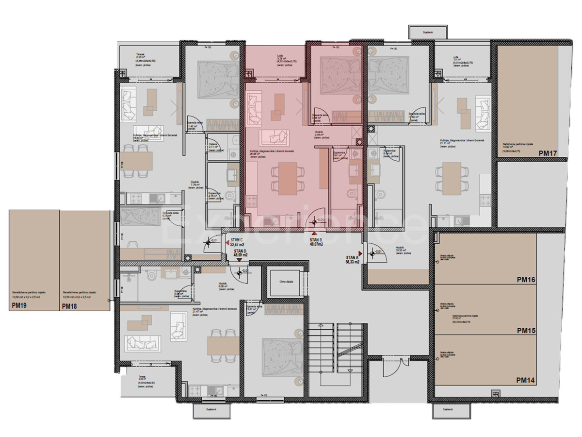 ISTRIA, Parenzo - cca. 1.300 m m dal mare, appartamento al piano terra dell'edificio