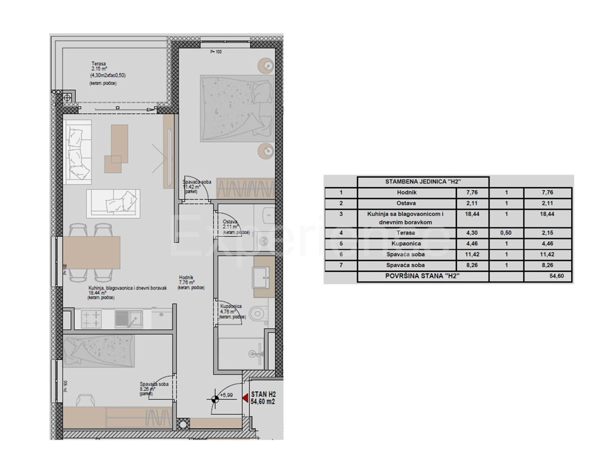 ISTRIA, Parenzo – cca. 1.300 m dal mare, appartamento al 2. piano dell'edificio, ASCENSORE