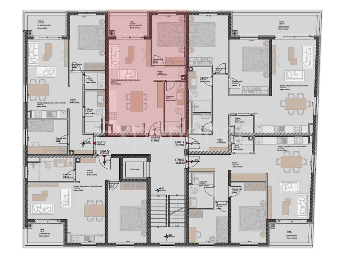 ISTRIA, Parenzo - ca. 1.300 m dal mare, appartamento al 2. piano dell'edificio, ASCENSORE
