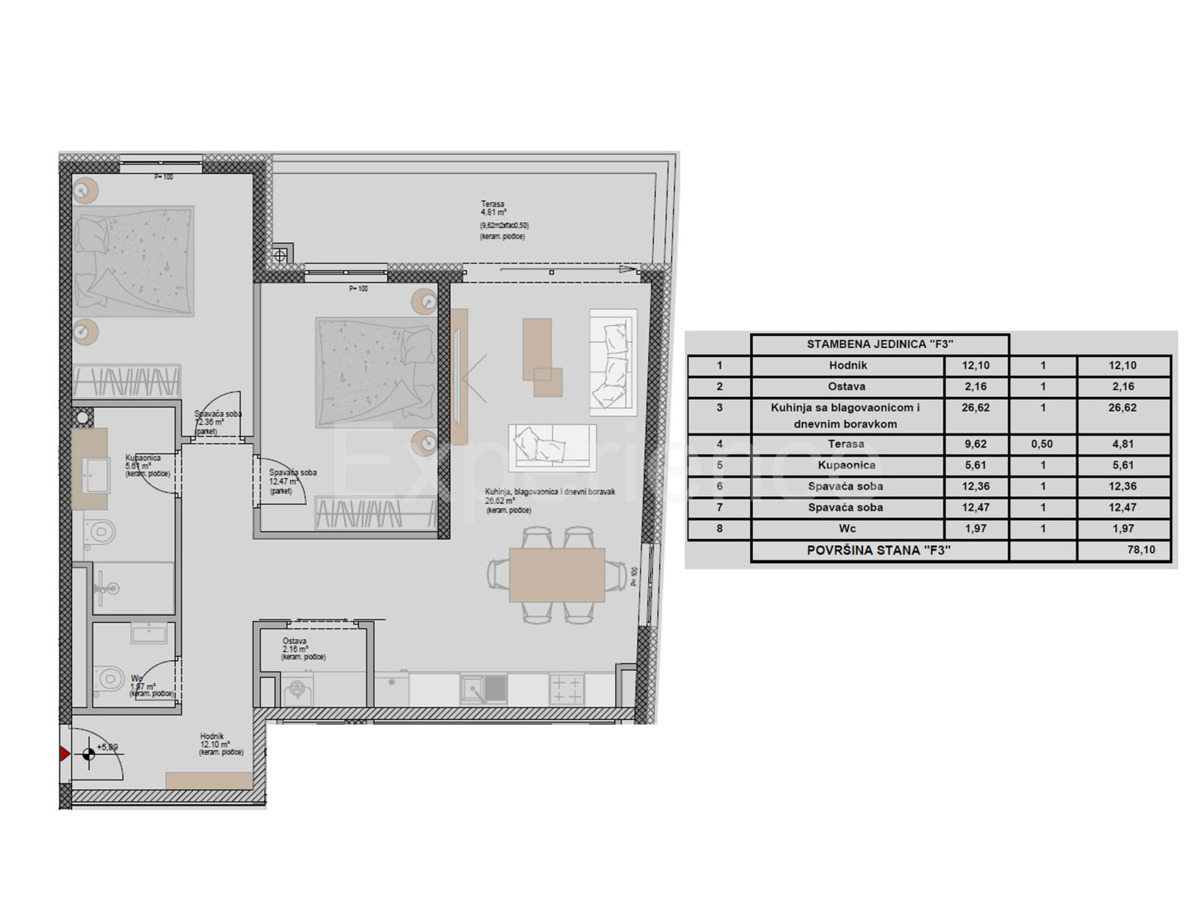 ISTRIA, Parenzo - appartamento in nuova costruzione con spazioso  terrazzo, 3. piano, ASCENSORE