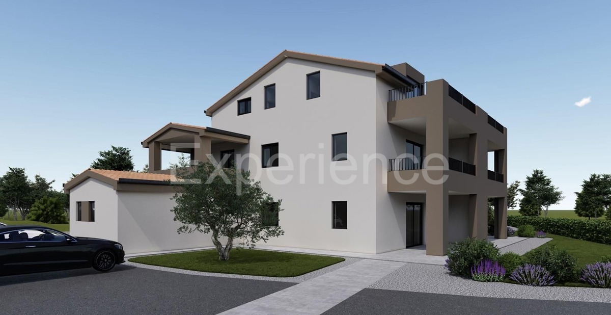 Vicino a Parenzo - nuovo edificio, attico di 122 m² con spaziosa terrazza!