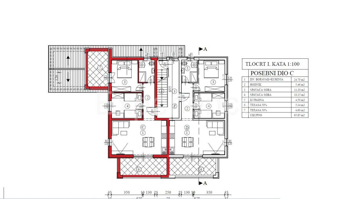 Vicino a Parenzo - appartamento in un nuovo edificio con spaziosa terrazza+deposito!