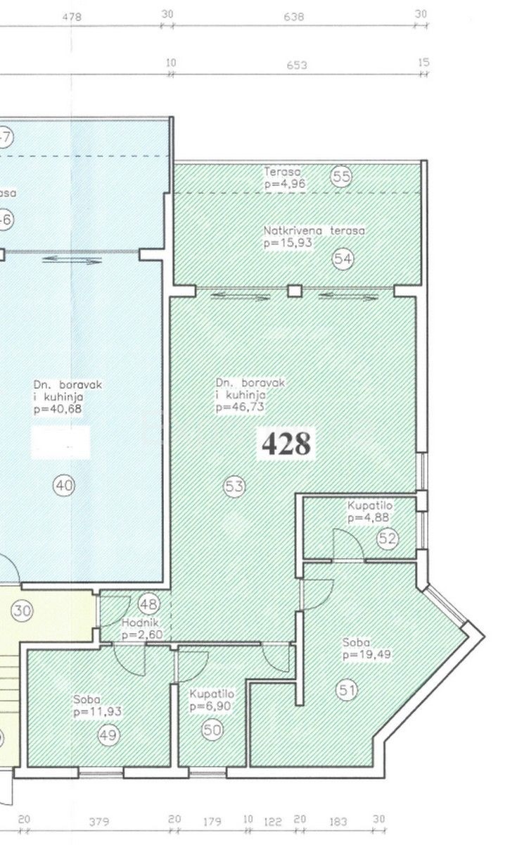 POSIZIONE ESCLUSIVA! Crveni Vrh - appartamento con spaziosa terrazza, a 130 m dal mare!