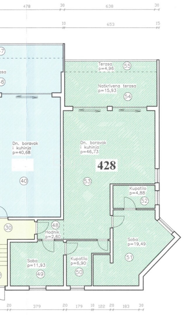 POSIZIONE ESCLUSIVA! Crveni Vrh - appartamento con spaziosa terrazza, a 130 m dal mare!