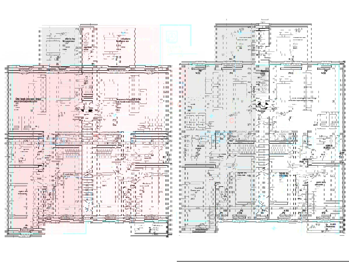 Tar - 2 km dal mare, appartamento in un edificio nuovo, 1. piano, 2 posti auto