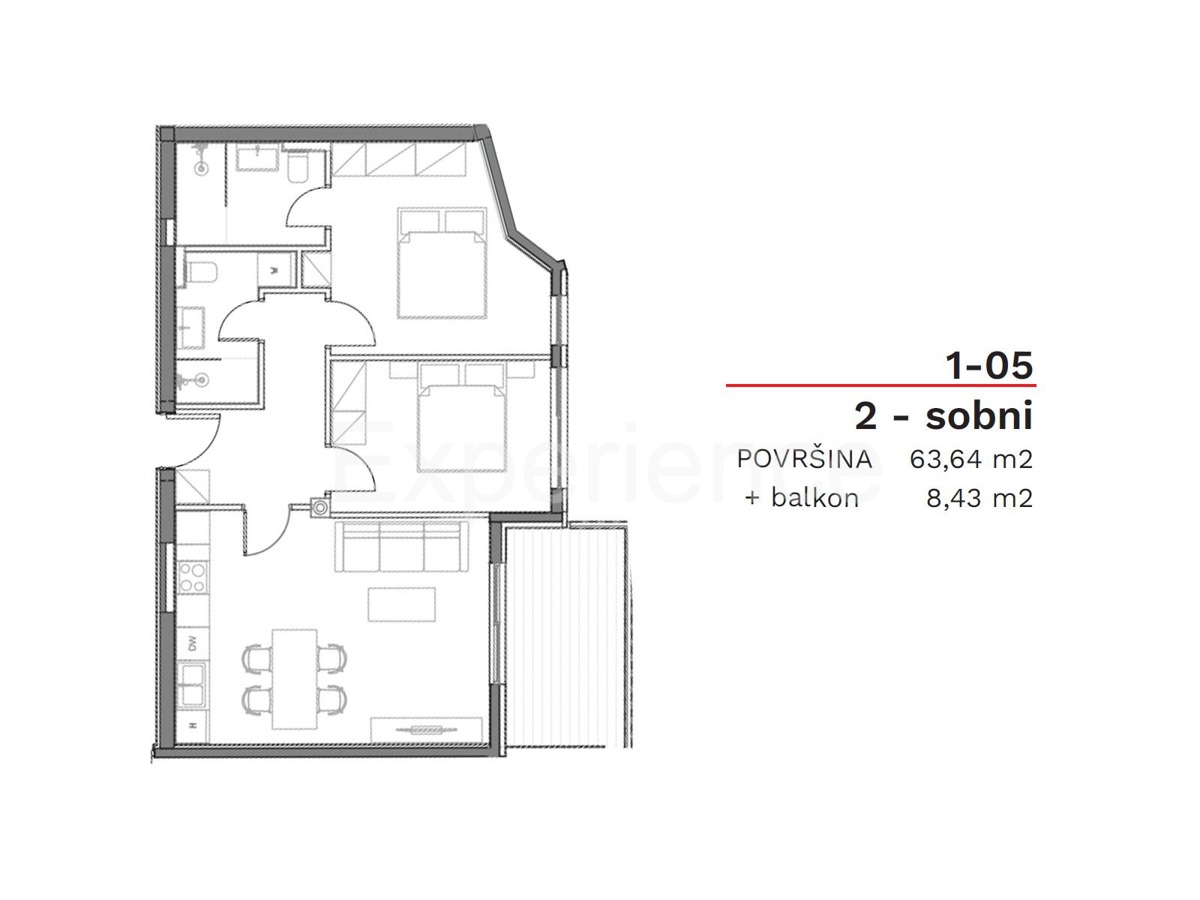 ISTRIA, Umago - appartamento in edificio di nuova costruzione, 1. piano, garage, ASCENSORE