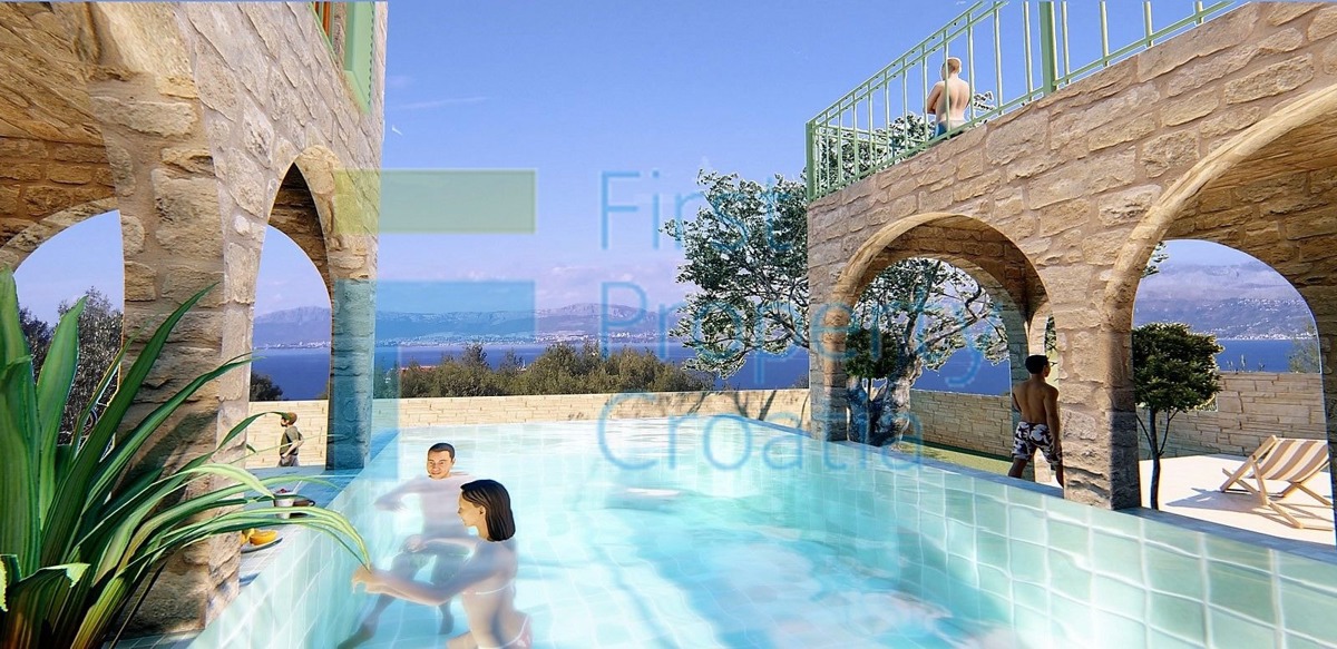 BR1345 - Terreno vicino al porto dei traghetti, Brač, in vendita