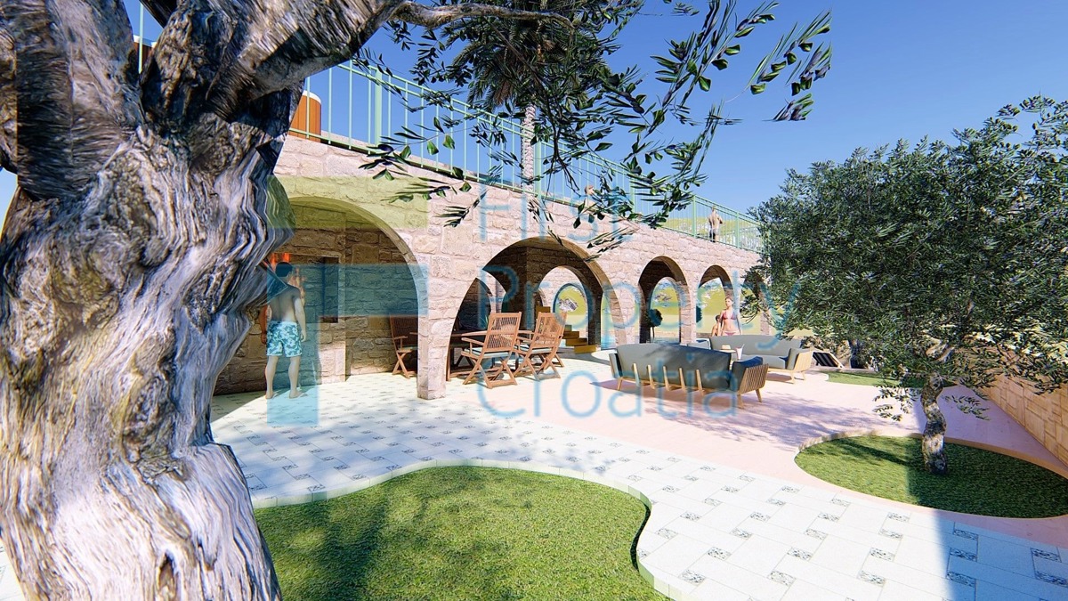 BR1345 - Terreno vicino al porto dei traghetti, Brač, in vendita