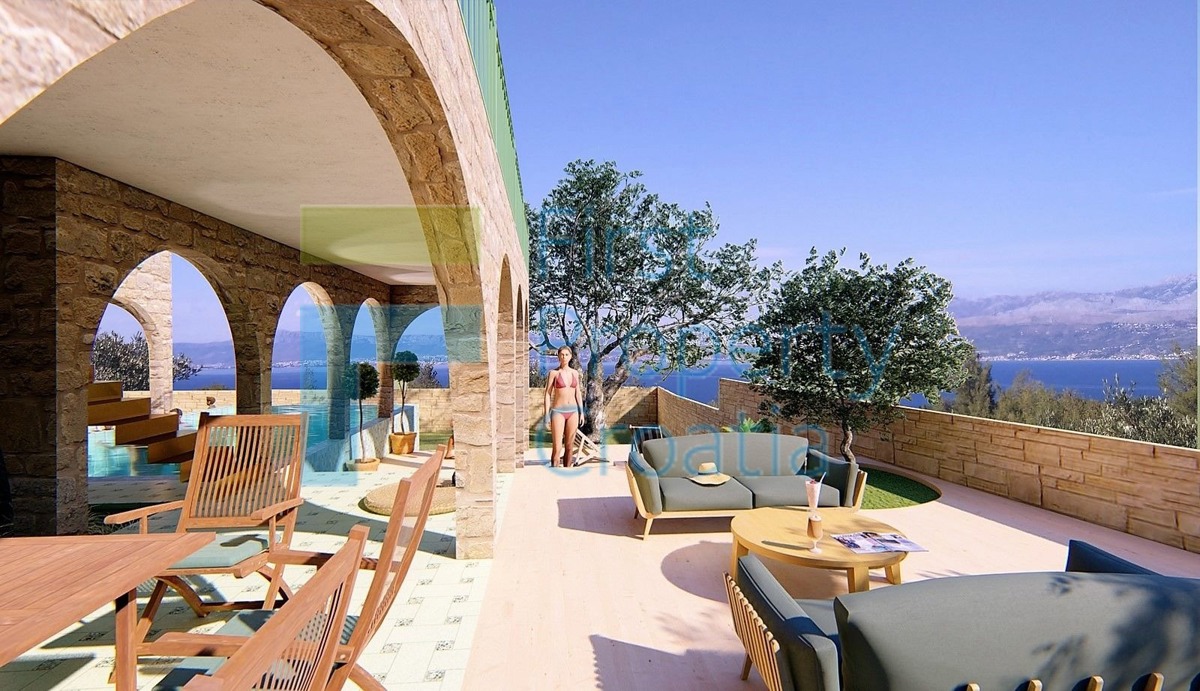 BR1345 - Terreno vicino al porto dei traghetti, Brač, in vendita