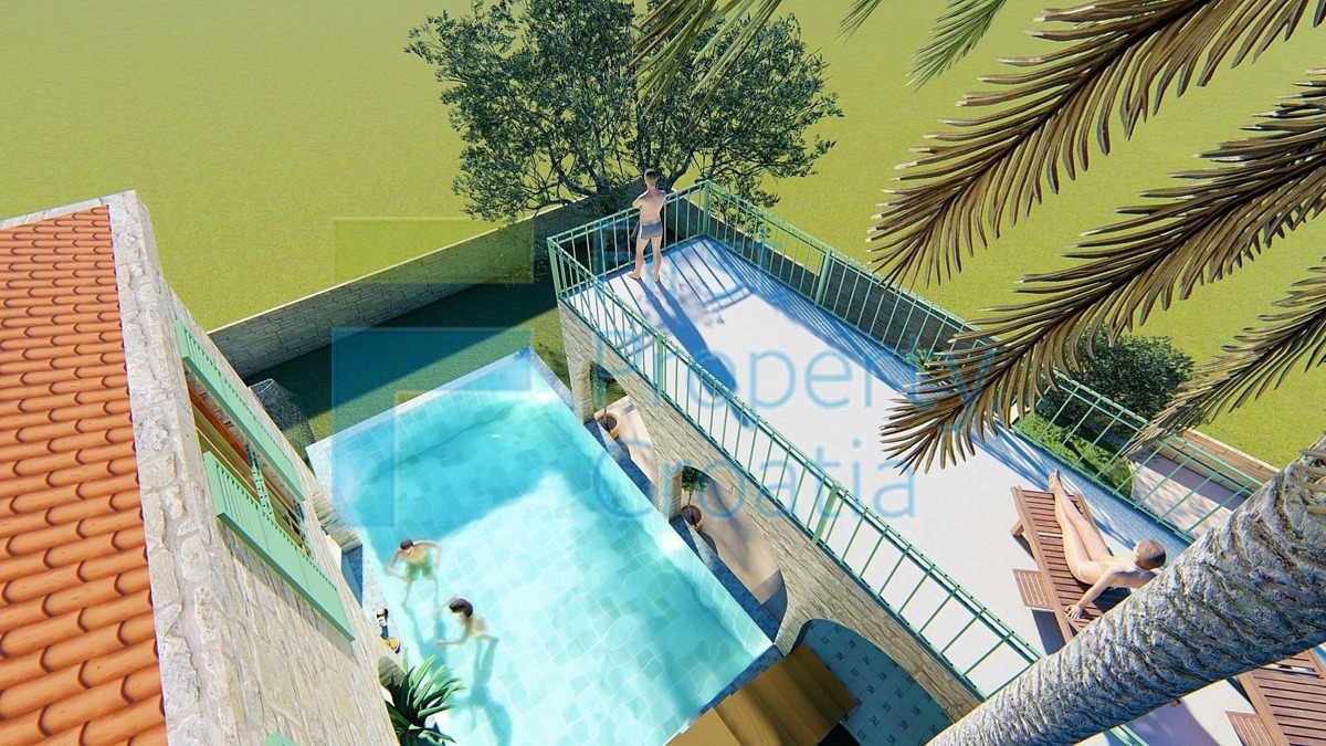 BR1345 - Terreno vicino al porto dei traghetti, Brač, in vendita