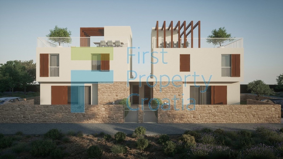 SI1680 – Moderne dvojne kuće s bazenima, u Tribunju, na prodaju