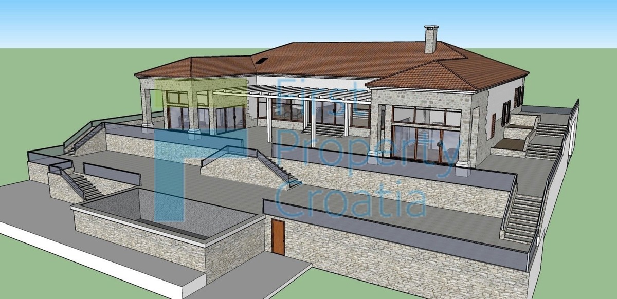 BR1489 - Dvije vile na velikim parcelama u uvali, Brač, na prodaju