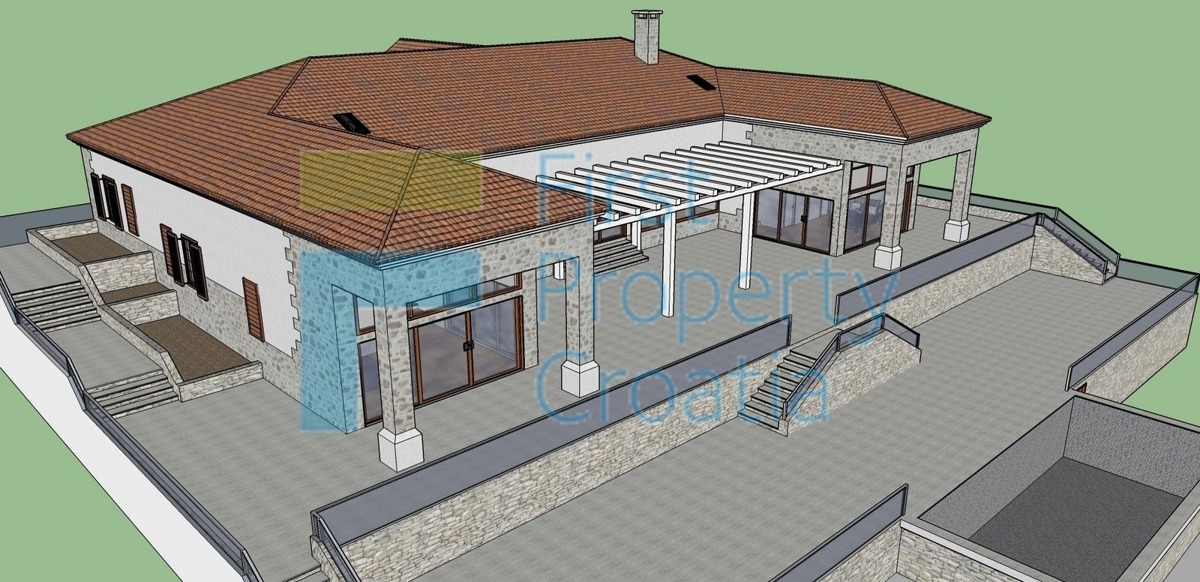 BR1489 - Dvije vile na velikim parcelama u uvali, Brač, na prodaju