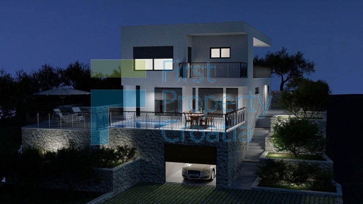 TG1579 - Villa dal design spazioso e vista sul mare, Čiovo, in vendita