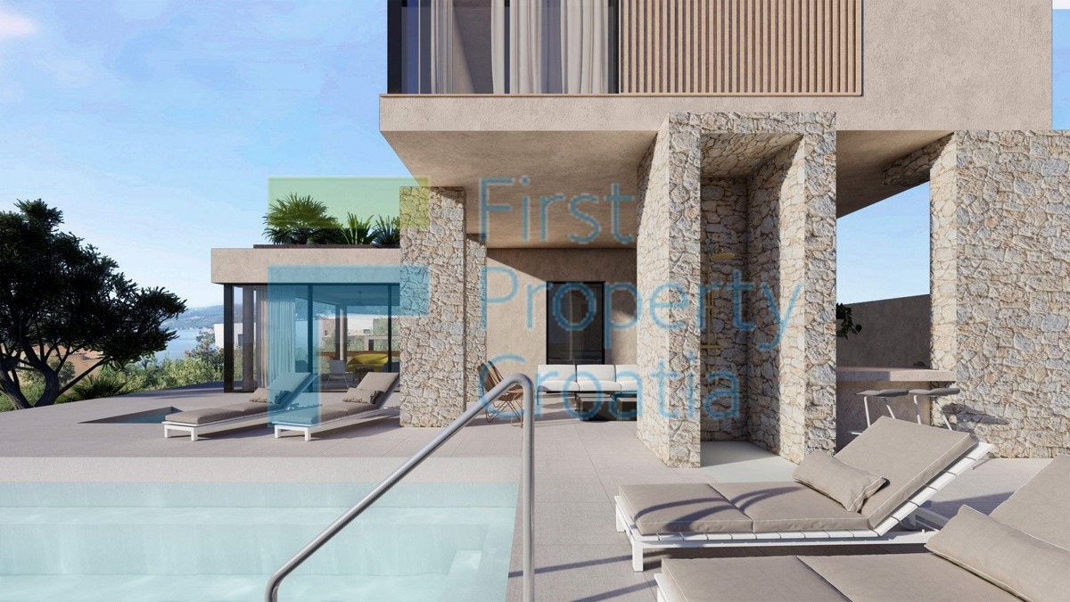 RG1719 - Villa 170m sopra la spiaggia, zona Rogoznica, in vendita