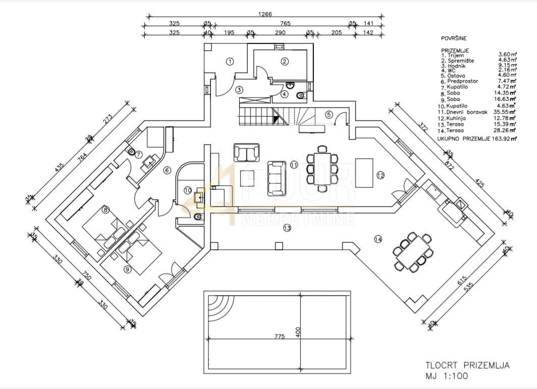 Svetvinčenat, 980m2