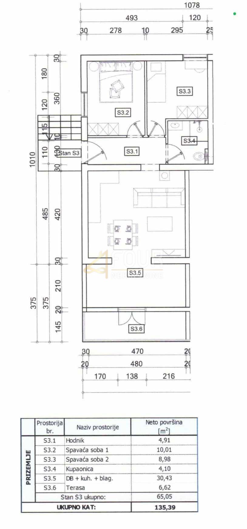 Ćikovići, Kastav, 65,02m2