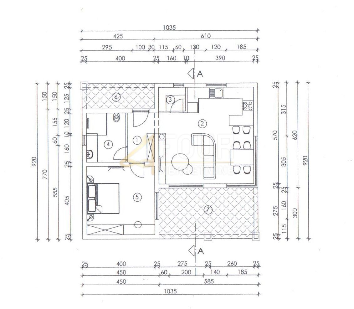 Kanfanar, 1.461m2
